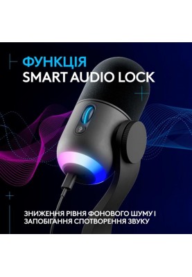 Мiкрофон Logitech Yeti GX Dynamic RGB Gaming Mic with Lightsync Black (988-000569)