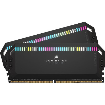 Модуль пам`ятi DDR5 2x32GB/6000 Corsair Dominator Platinum RGB Black (CMT64GX5M2B6000C30)