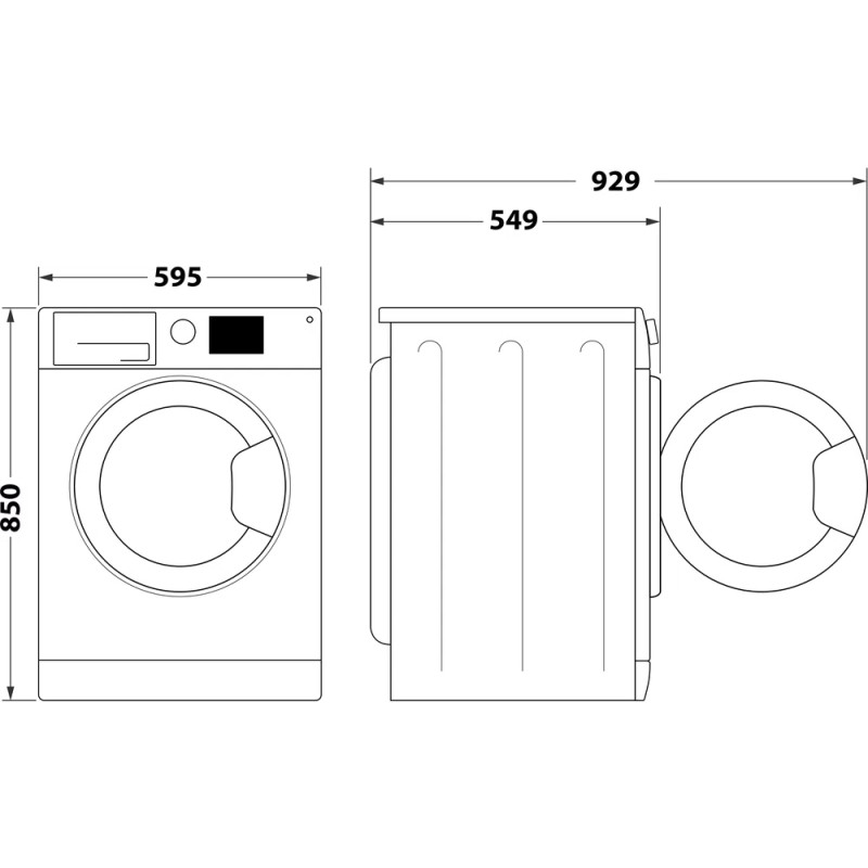 Пральна машина з сушкою Indesit EWDE 71280 W EU