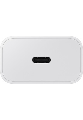 Мережевий зарядний пристрій Samsung EP-T2510XWEGEU White, 25W + кабель USB Type-C