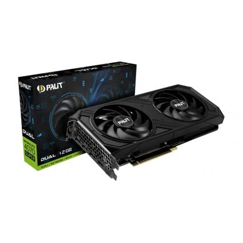 Відеокарта GF RTX 4070 Super 12GB GDDR6X Dual Palit (NED407S019K9-1043D)