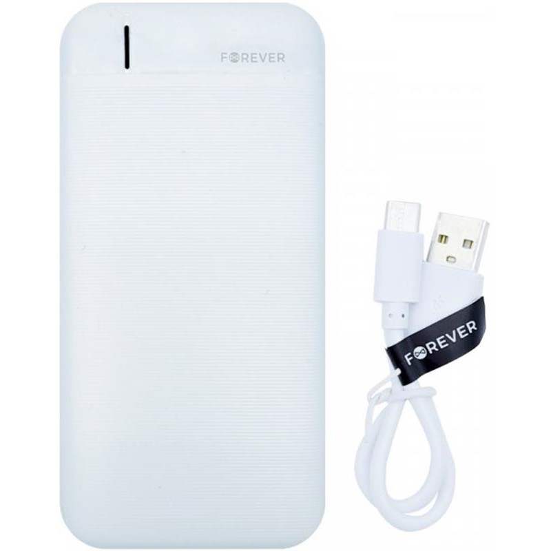 Універсальна мобільна батарея Forever TB-100M 10000mAh White (1283126565106)