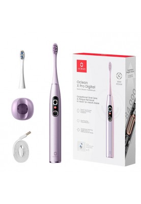 Розумна зубна електрощітка Oclean X Pro Digital Electric Toothbrush Purple (6970810553475)