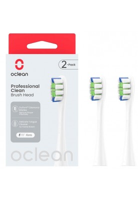 Насадка для зубної електрощітки Oclean P1C1 W02 Professional Clean Brush Head White (2 шт) (6970810553765)