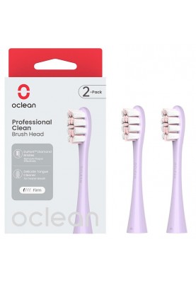 Насадка для зубної електрощітки Oclean P1C13 P02 Professional Clean Brush Head Purple (2 шт) (6970810554151)