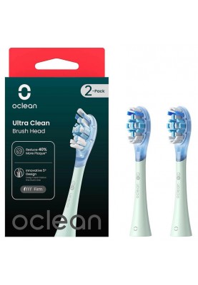 Насадка для зубної електрощітки Oclean UC01 G02 Ultra Clean Brush Head Green (2 шт) (6970810553512)