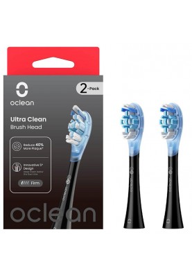 Насадка для зубної електрощітки Oclean UC02 B02 Ultra Clean Brush Head Black (2 шт) (6970810553543)