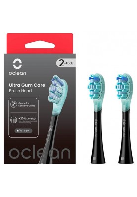 Насадка для зубної електрощітки Oclean UG02 B02 Ultra Gum Care Brush Black (2 шт) (6970810553567)