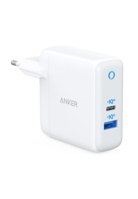 Мережевий зарядний пристрій Anker PowerPort+ Atom III White, 45W USB Type-C + 15 W USB (A2322G21)