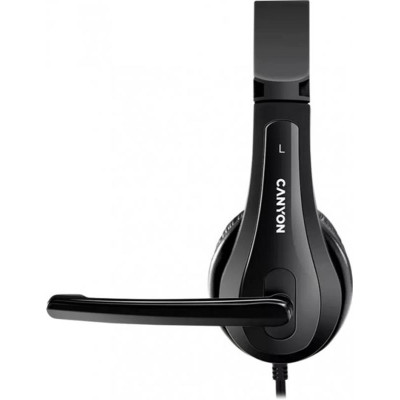 Гарнітура Canyon CHSU-1 USB Black (CNS-CHSU1B)