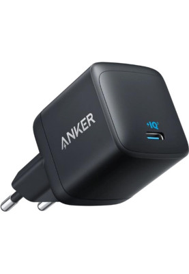 Мережевий зарядний пристрій Anker PowerPort 313 - 45W PD + PPS USB-C Black (A2643G11)