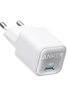 Мережевий зарядний пристрій Anker PowerPort 511 Nano III White, 30 W USB Type-C (A2147G21)