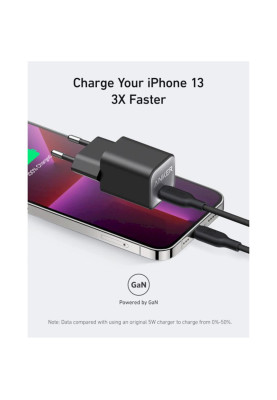 Мережевий зарядний пристрій Anker PowerPort 511 Nano III White, 30 W USB Type-C (A2147G21)
