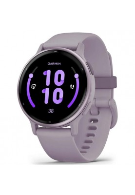 Смарт-годинник Garmin Vivoactive 5 Metallic Orchid Aluminum Bezel with Orchid Case and Silicone Band (010-02862-53)