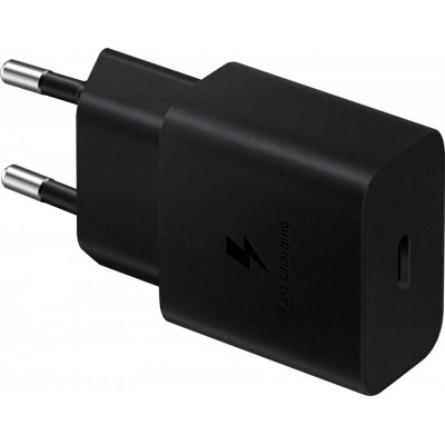 Мережевий зарядний пристрій Samsung EP-T1510X Black, 1хUSB Type-C, 15W (EP-T1510NBEGEU)