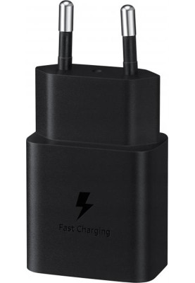 Мережевий зарядний пристрій Samsung EP-T1510X Black, 1хUSB Type-C, 15W (EP-T1510NBEGEU)