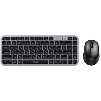 Комплект (клавіатура, миша) бездротовий 2E MK430 Grey/Black (2E-MK430WBGR_UA)