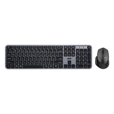Комплект (клавіатура, миша) бездротовий 2E MK440 Grey/Black (2E-MK440WBGR_UA)