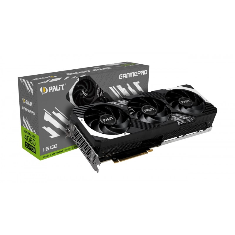 Відеокарта GF RTX 4080 Super 16GB GDDR6X GamingPro Palit (NED408S019T2-1032A)