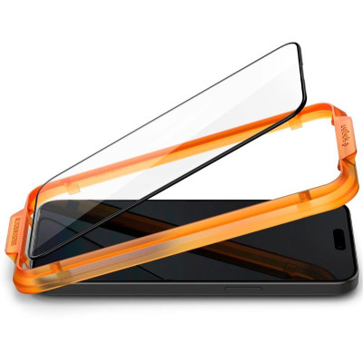 Захисне скло Spigen Glas.tR AlignMaster FC для Apple iPhone 15, Black, 2шт (AGL06906) Захисне скло Spigen Glas.tR AlignMaster FC для Apple iPhone 15, Black, 2шт (AGL06906)