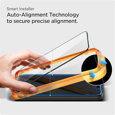 Захисне скло Spigen Glas.tR AlignMaster FC для Apple iPhone 15, Black, 2шт (AGL06906) Захисне скло Spigen Glas.tR AlignMaster FC для Apple iPhone 15, Black, 2шт (AGL06906)