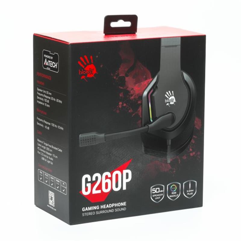 Гарнітура A4Tech Bloody G260p Black