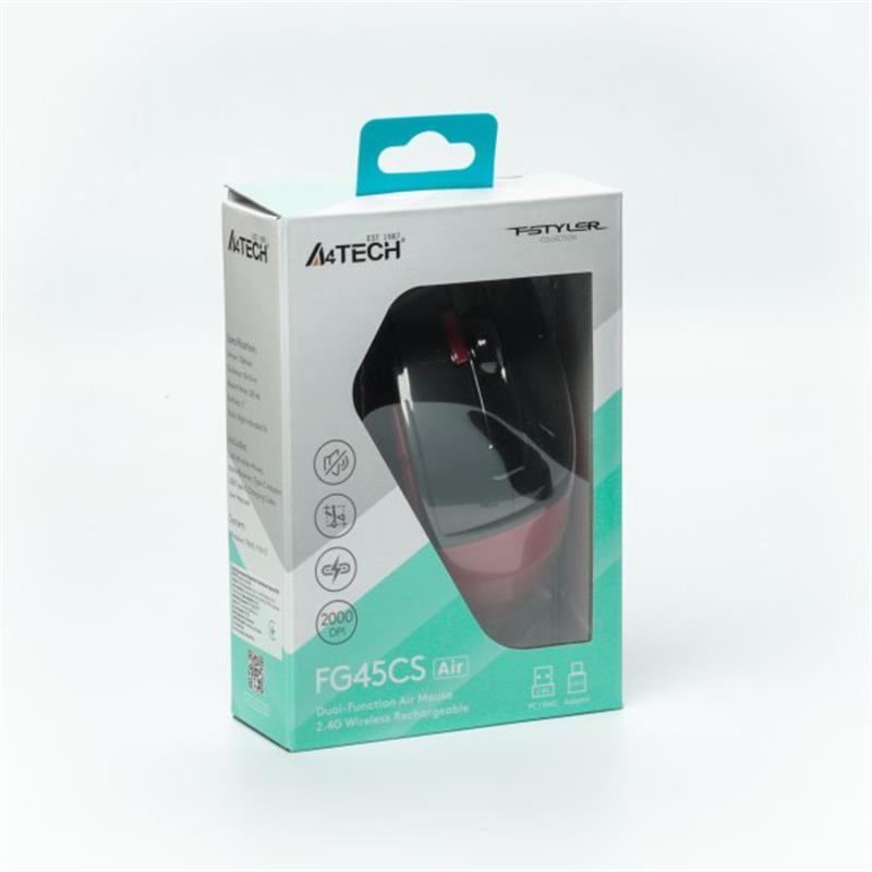 Миша бездротова A4Tech Fstyler FG45CS Air Sports Red