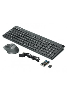 Комплект (клавіатура, мишка) бездротовий A4Tech Fstyler FG2400 Air Black