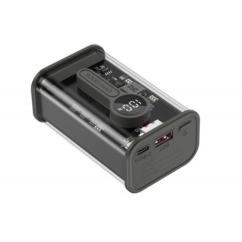 Універсальна мобільна батарея Gembird 9000mAh Black (PB09-TQC3-01)