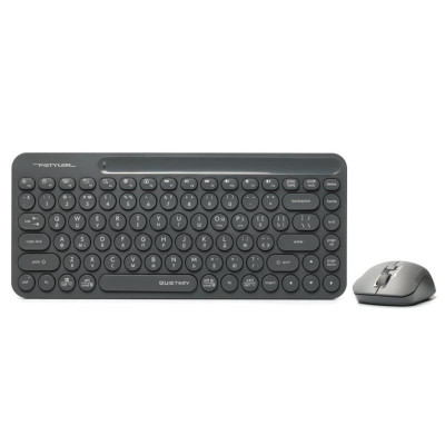 Комплект (клавіатура, миша) бездротовий A4Tech Fstyler FG3200 Air Grey