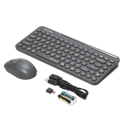 Комплект (клавіатура, миша) бездротовий A4Tech Fstyler FG3200 Air Grey