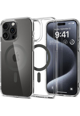 Чохол-накладка Spigen Ultra Hybrid MagFit для Apple iPhone 15 Pro Graphite (ACS06716)
