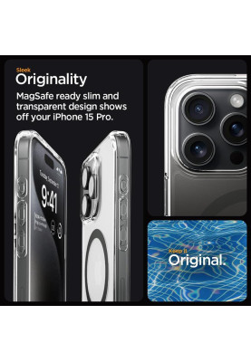 Чохол-накладка Spigen Ultra Hybrid MagFit для Apple iPhone 15 Pro Graphite (ACS06716)