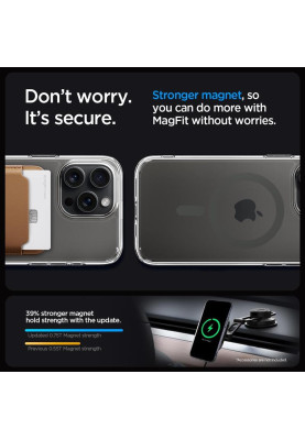 Чохол-накладка Spigen Ultra Hybrid MagFit для Apple iPhone 15 Pro Graphite (ACS06716)