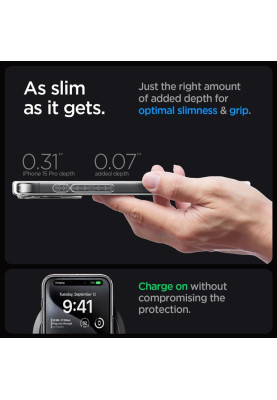 Чохол-накладка Spigen Ultra Hybrid MagFit для Apple iPhone 15 Pro Graphite (ACS06716)