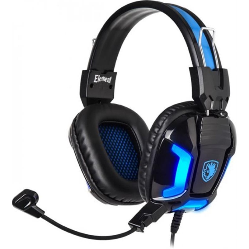 Гарнітура Sades SA-702 Element Black/Blue (sa702bl)