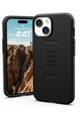Чохол-накладка Urban Armor Gear Civilian Magsafe для Apple iPhone 15 Black (114287114040)