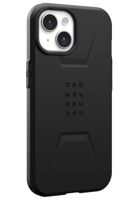 Чохол-накладка Urban Armor Gear Civilian Magsafe для Apple iPhone 15 Black (114287114040)