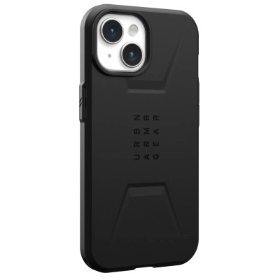Чохол-накладка Urban Armor Gear Civilian Magsafe для Apple iPhone 15 Black (114287114040)
