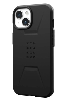 Чохол-накладка Urban Armor Gear Civilian Magsafe для Apple iPhone 15 Black (114287114040)