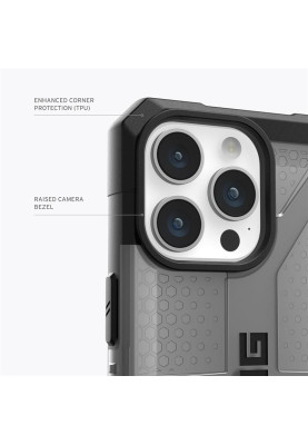 Чохол-накладка Urban Armor Gear Plasma для Apple iPhone 15 Pro Max Ash (114304113131)