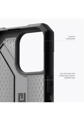 Чохол-накладка Urban Armor Gear Plasma для Apple iPhone 15 Pro Max Ash (114304113131)