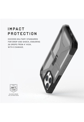 Чохол-накладка Urban Armor Gear Plasma для Apple iPhone 15 Pro Max Ash (114304113131)