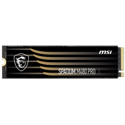 Накопичувач SSD 4TB MSI Spatium M480 Pro M.2 2280 PCIe 4.0 x4 NVMe 3D NAND TLC (S78-440R050-P83)