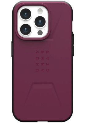 Чохол-накладка Urban Armor Gear Civilian Magsafe для Apple iPhone 15 Pro Max Bordeaux (114295119049)