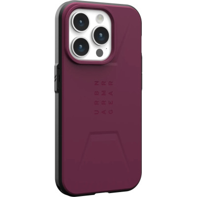 Чохол-накладка Urban Armor Gear Civilian Magsafe для Apple iPhone 15 Pro Max Bordeaux (114295119049)