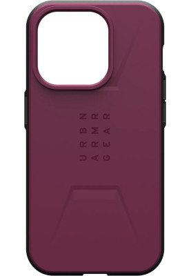 Чохол-накладка Urban Armor Gear Civilian Magsafe для Apple iPhone 15 Pro Max Bordeaux (114295119049)