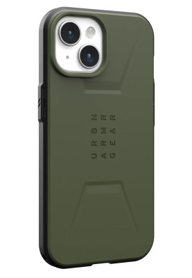 Чохол-накладка Urban Armor Gear Civilian Magsafe для Apple iPhone 15 Olive (114287117272)