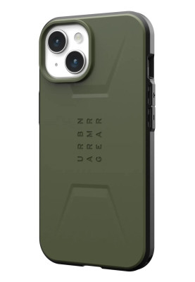 Чохол-накладка Urban Armor Gear Civilian Magsafe для Apple iPhone 15 Olive (114287117272)