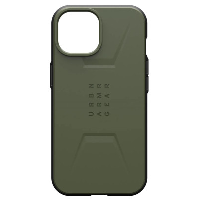 Чохол-накладка Urban Armor Gear Civilian Magsafe для Apple iPhone 15 Olive (114287117272)